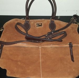 Suede Dooney & Bourke Shoulder Bag
